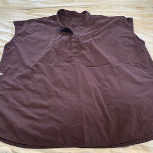 Figs Dark Brown Scrub Top